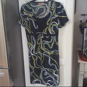 Notations Geometric Pattern Dress